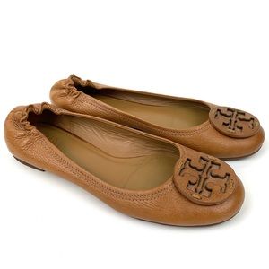 Tory Burch Brown Leather Flats